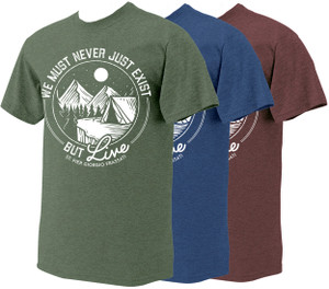 "Live" Pier Giorgio Heather T-Shirt